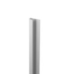 Start- en eindprofiel zilver pvc wand