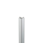 Binnen- en buitenhoekprofiel zilver pvc wand