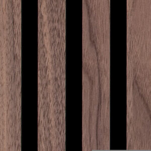 Silentlines lattenwand walnoot