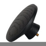 Lattenwand accessoire houten knop zwart