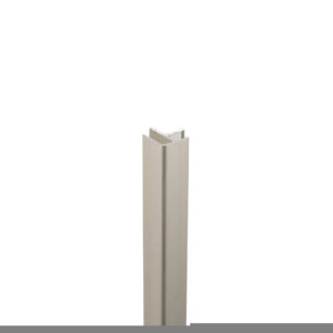 Binnen- en buitenhoekprofiel rvs pvc wand