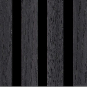 Silentlines lattenwand zwart eiken