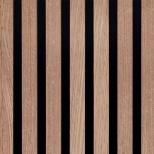 Silentlines lattenwand licht eiken