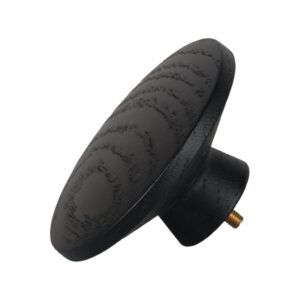 Lattenwand accessoire houten knop zwart