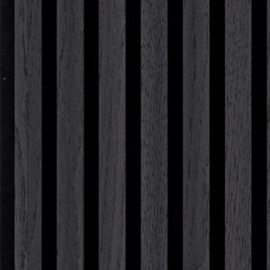 Silentlines lattenwand zwart eiken